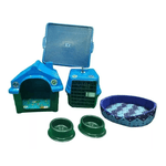 Kit Cachorro Casinha Caminha Caixa Transporte Sanitário N1