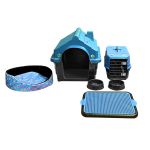 Kit Cachorro Casinha Caminha Caixa Transporte Sanitário N4