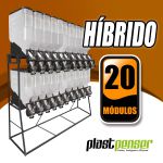 Dispenser Híbrido PlastPenser Cereais 20 Módulos 55L