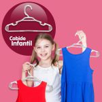 Cabides Acrílico Transparente Infantil Cristal 25 Unidades