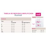 MEIA ELÁSTICA DUOMED PANTURRILHA (3/4) - 23-32 - BEGE - ABERTO