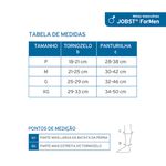 Meia Masculina Jobst For Men 20-30 mmHg 3/4-Cor Caqui