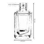 VIDRO ESMALTE QUADRADO 9ML R.13/415 TRANSPARENTE