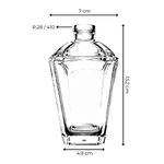 VIDRO PIRAMIDE 250ML R.28/410 TRANSPARENTE