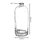 VIDRO GAUDY 100ML REC.15 TRANSPARENTE