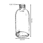 VIDRO GAUDY 250ML R 28/410 TRANSPARENTE