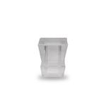 SOBRETAMPA CROWN QUADRADA B.15 GLASS TRANSP