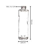 VIDRO CILINDRICO 30ML REC.15/GPI TRANSP - 630