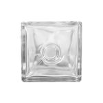 GARRAFA CUBE 500ML TRANSPARENTE P/ ROLHA