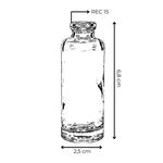 VIDRO CILINDRICO 15ML REC.15 TRANSPARENTE