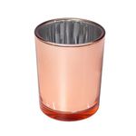 COPO DE VIDRO P/VELA 70ML LUXO ROSE 