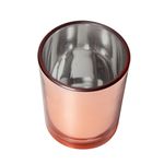 COPO DE VIDRO P/VELA 70ML LUXO ROSE 