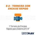 Super Torneira C/ Encaixe Rápido Ref. AU6 - Fixoflex QUIMATIC