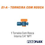 Torneira com Rosca Interna 1/4 NPT 21-A Ref. AU21 QUIMATIC TAPMATIC