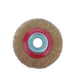 ESCOVA CIRCULAR ONDULADA 6"X3/4" ACO CARB. (FURO C/ REDUÇÃO)