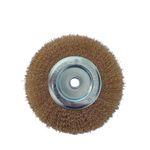 ESCOVA CIRCULAR ONDULADA 6" X 1/2" X FURO 1/2" LATONADA - OMEGA