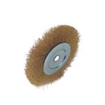 ESCOVA CIRCULAR ONDULADA 6" X 1/2" X FURO 1/2" LATONADA - OMEGA