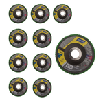 KIT 10 PCS DISCO FLAP GR60 STANDARD 4.1/2 115X22MM R244 - NORTON