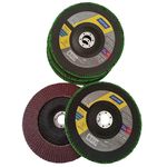 KIT 5 PÇS DISCO FLAP GR40 STANDARD 7 - 180X22MM R244 - NORTON