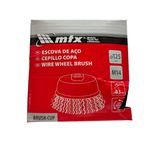 ESCOVA COPO 5" (125MM) AÇO CARB. TRANCADA 1/2" - M14 REF. 746069 MTX