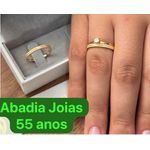 Par de alianças de Casamento com Pedra 2mm Goiânia
