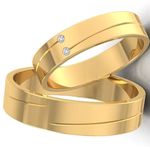 Alianças de Diamantes Goiânia 4mm