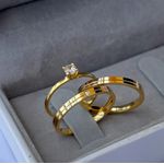 Combo + Trio de Alianças de Casamento Boston 2mm