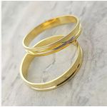 Par Alianças de Casamento Fina Ouro 18K 3mm 4g retas GOIÂNIA 