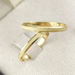 Alianças Ouro Casamento Noivado Fina Chanfrada Fosca 2mm Goiânia 