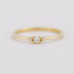 Anel de Noivado Seattle 0,10 Pts