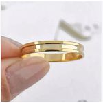 Par Alianças de Casamento Fina Ouro 18K 3mm 4g retas GOIÂNIA 