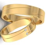 Alianças de Diamantes Goiânia 4mm