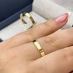 Alianças de Noivado ou Casamento GOIÂNIA 3mm em Ouro 18k 