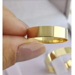 Alianças de Casamento Tradicional Ouro 18K 5mm 6g Retas GOIÂNIA