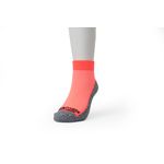 Meia Sport Ciclismo Cano Curto Premium Laranja Fluor