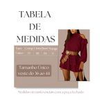 Vestido Curto Elisa Franja Gola Alta - Vinho
