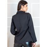 Blazer Feminino Alfataria Acinturado Manga Longa Elegante Com Botões