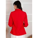 Blazer Feminino Alfataria Acinturado Manga Longa Elegante Com Botões