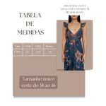 Vestido Longo Camila Estampado Azul Marinho