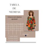 Vestido Curto Florido Manga Flare