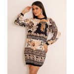 Vestido Eloise Curto Manga Longa