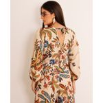 Macacão Milena Nude Estampado Exclusivo MeiMi