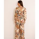 Macacão Milena Nude Estampado Exclusivo MeiMi