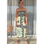 Conjunto Ipanema Saia Midi + Top Verde 