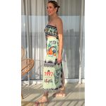Conjunto Ipanema Saia Midi + Top Verde 