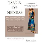 Vestido Samanta Longo Estampa - Azul