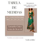 Vestido Samanta Longo Estampa - Verde