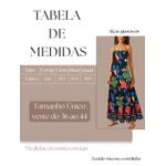 Vestido Tereza Longo Estampa Divertida - Preto