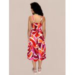 Vestido Mia Midi Fenda - Vermelho