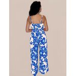 Macacão Feminino Longo Pantalona - Azul
